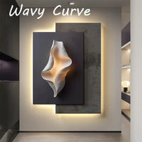 Modern LED Wall Lamp – Minimalist Crystal Porcelain Wall Sconce for Living Room & Corridor