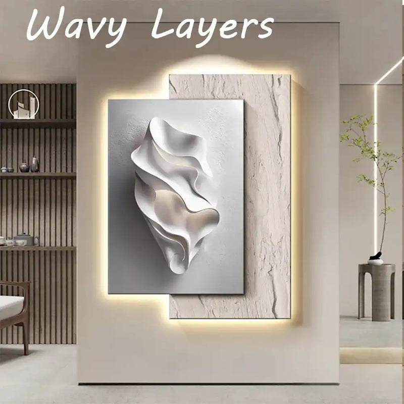 Modern LED Wall Lamp – Minimalist Crystal Porcelain Wall Sconce for Living Room & Corridor
