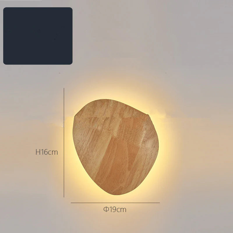 Wooden Log Art Wall Lamp