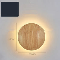 Wooden Log Art Wall Lamp