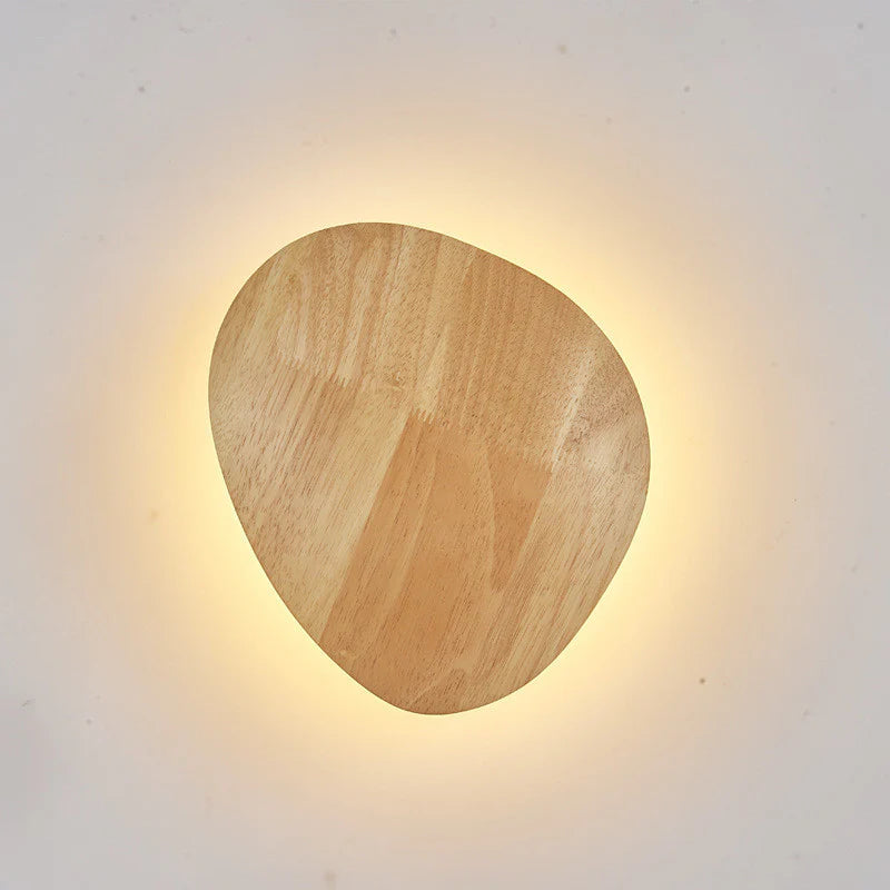 Wooden Log Art Wall Lamp