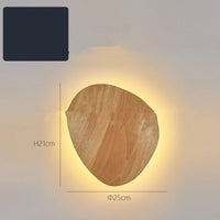 Wooden Log Art Wall Lamp