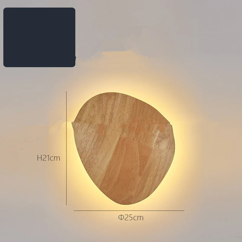Wooden Log Art Wall Lamp